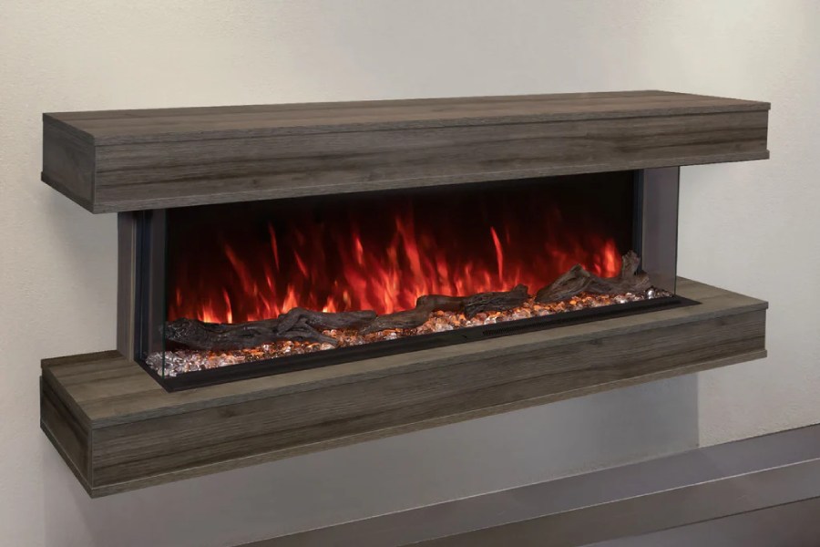 Modern Flames 44-inch Landscape Pro Multi Electric Fireplace with Wall Mount Cabinet Modern Flames 44-inch Landscape Pro Multi Electric Fireplace with Wall Mount Cabinet