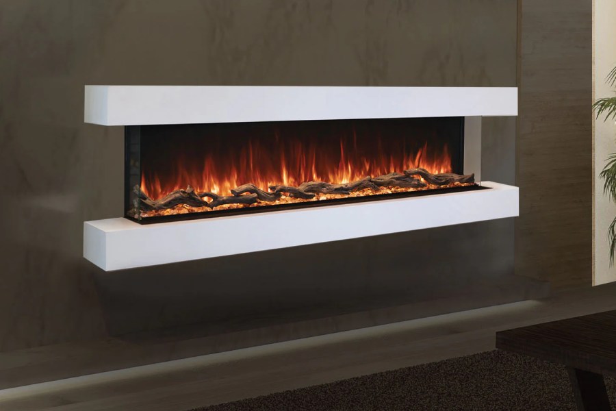 Modern Flames 44-inch Landscape Pro Multi Electric Fireplace with Wall Mount Cabinet Modern Flames 44-inch Landscape Pro Multi Electric Fireplace with Wall Mount Cabinet