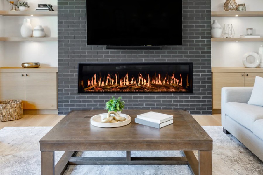 Modern Flames 76-inch Orion Multi Virtual Electric Fireplace Modern Flames 76-inch Orion Multi Virtual Electric Fireplace